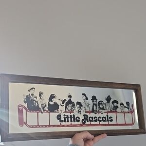 Vintage Little Rascals Framed Mirror Wall Art